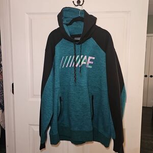 American Eagle Outfitters Teal Black Active Flex Sweatshirt Hoodie XXL